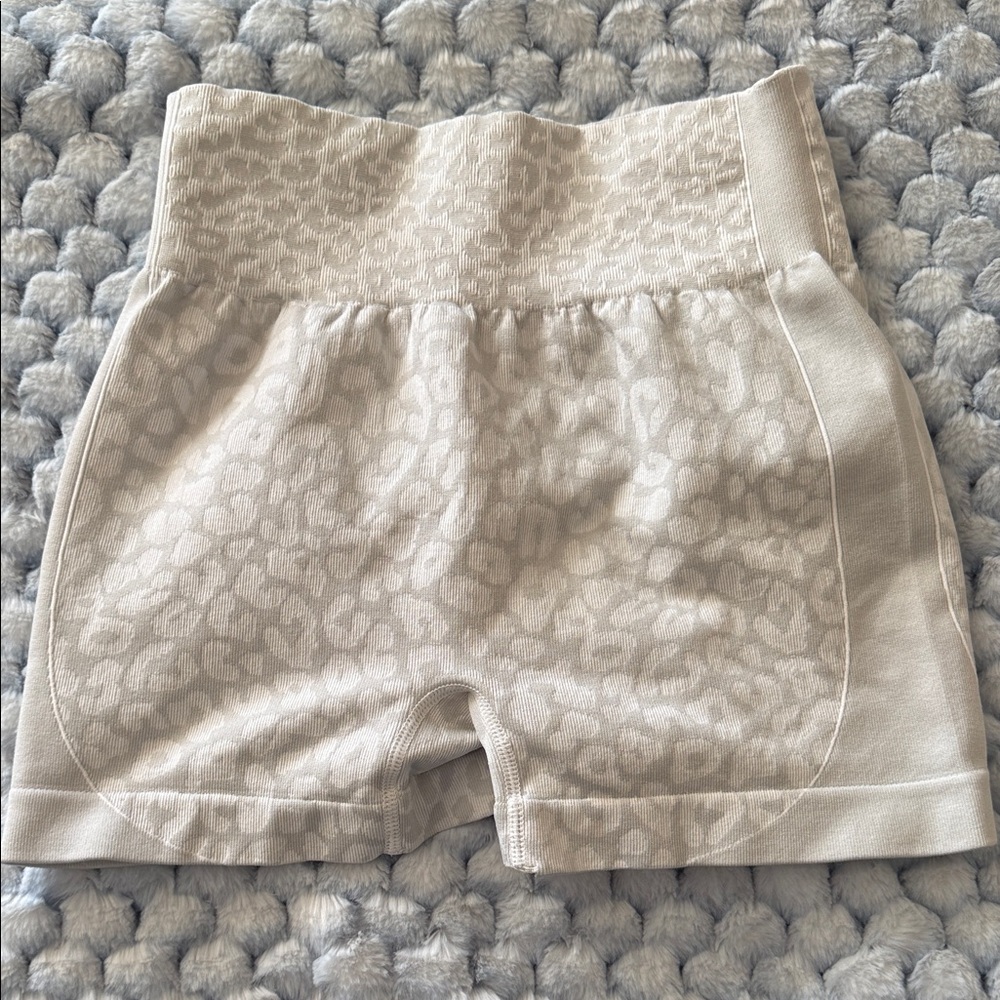 Leopard Print High-Waisted Shorts